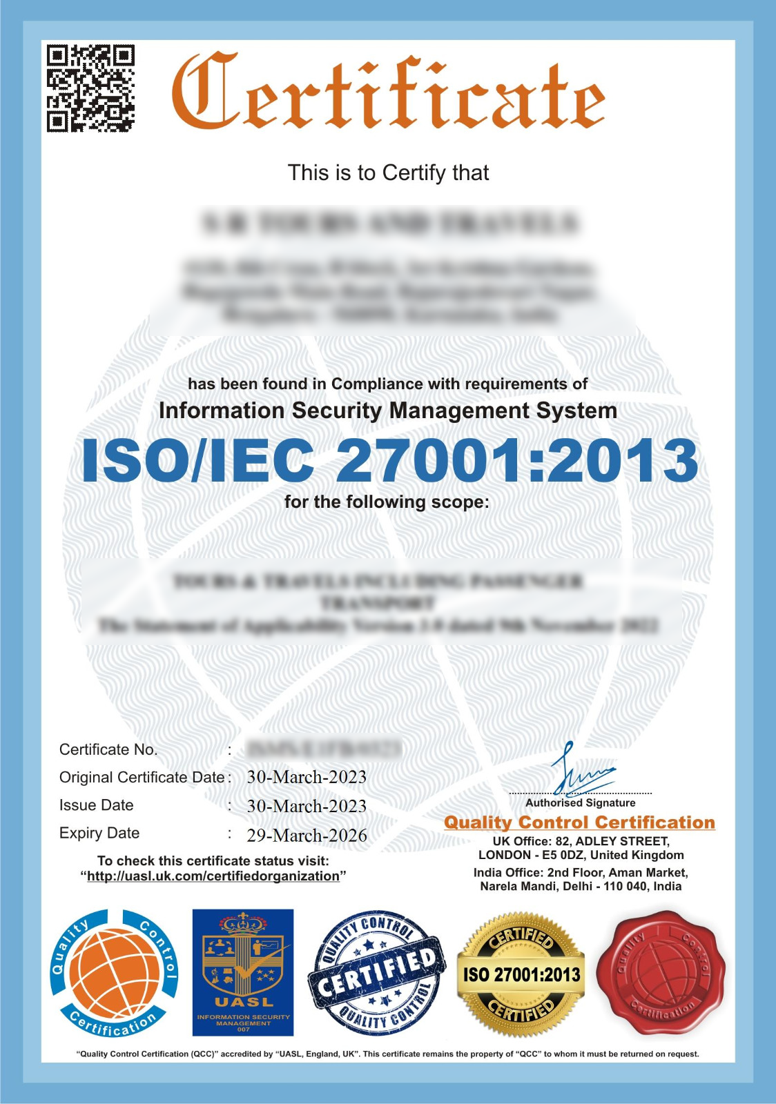 ISO Certificate Consultancy in Karnataka